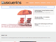 Tablet Screenshot of musicuentos.com